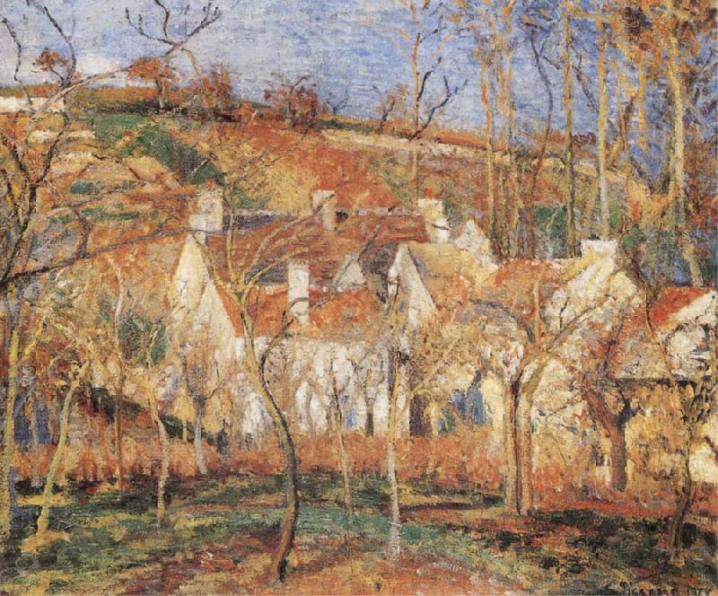Red Roofs, Camille Pissarro